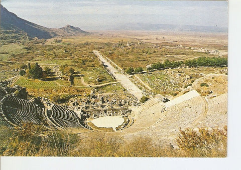 Postal 022594 : Efes - Turkey, Great Theatre and port street