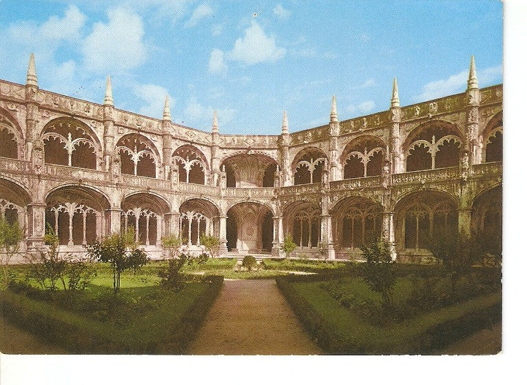 Postal 022604 : Claustro do Mosteiro dos Jeronimos, Lisboa - Portugal