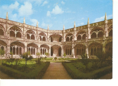 Postal 022604 : Claustro do Mosteiro dos Jeronimos, Lisboa - Portugal