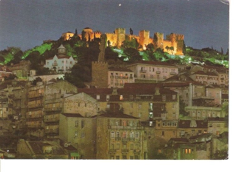 Postal 022622 : Castelo de S. Jorge, à noite, Lisboa (Portugal)