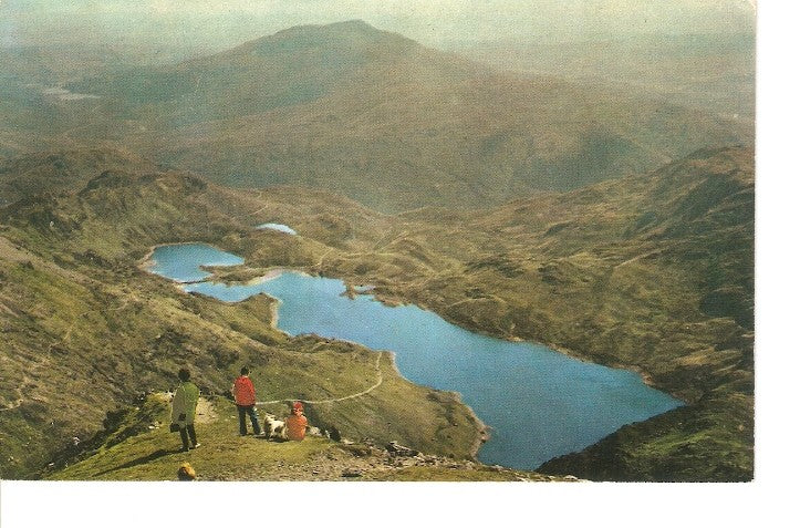 Postal 022661 : Llyn llydaw from Snowdon