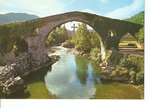 Postal 022673 : Puente Romano, Cangas de Onis