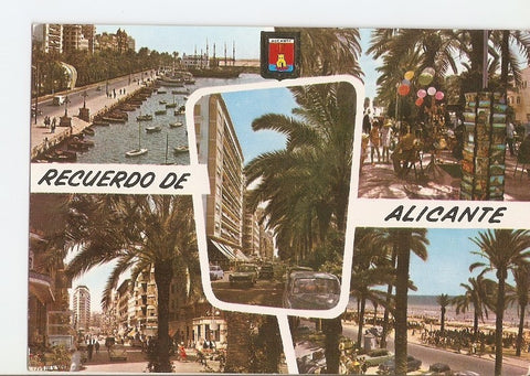 Postal 022696 : Explanada de España y Puerto, Alicante