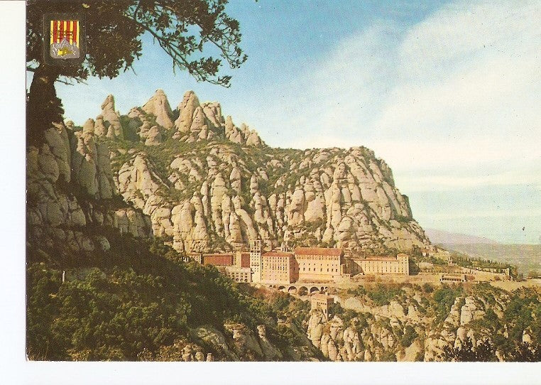 Postal 022705 : Monasterio desde el camino de San Miguel, Montserrat