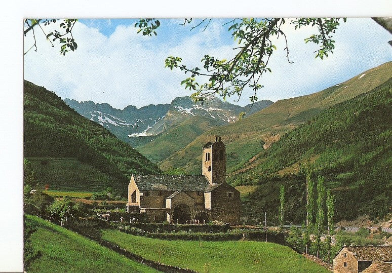 Postal 022727 : Iglesia en la ruta de Ordesa, Pirineo Aragones (Huesca)