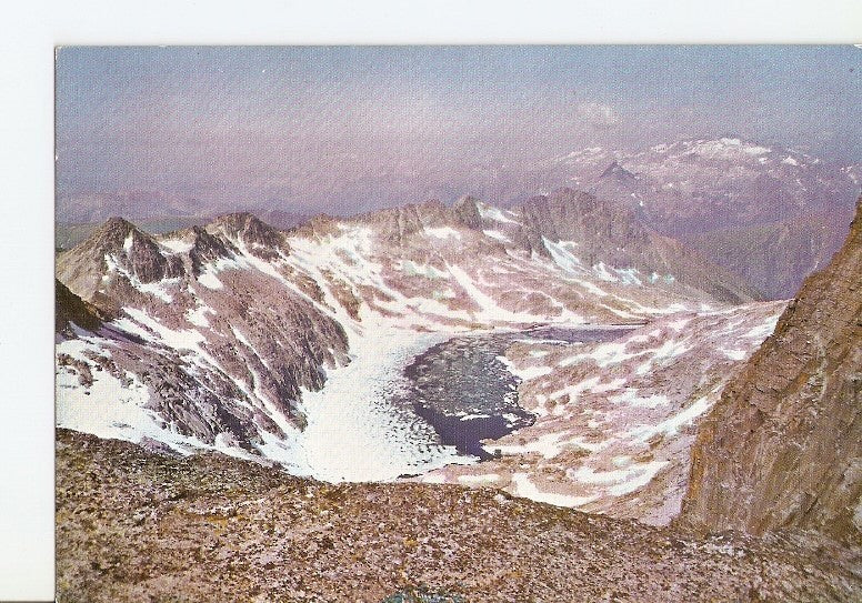 Postal 022748 : Lago de Cregüeña desde el collado Maldito, Benasque (Pirineo aragones)