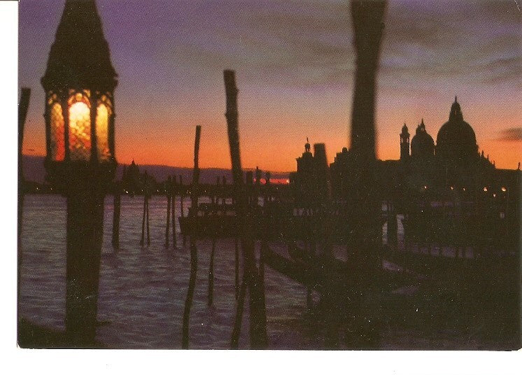 Postal 022768 : St. Marco Basin by night, Venezia