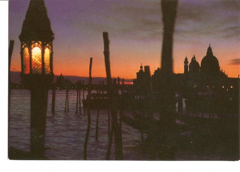 Postal 022768 : St. Marco Basin by night, Venezia