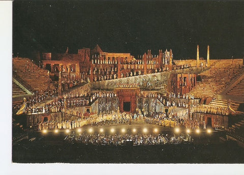 Postal 022780 : Verona, Operastic perfomance in the Arena