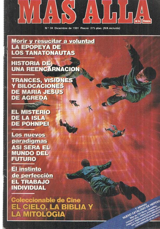 Revista Mas Alla numero 034: Coleccionable de cine:; El cielo, la biblia y la mitologia
