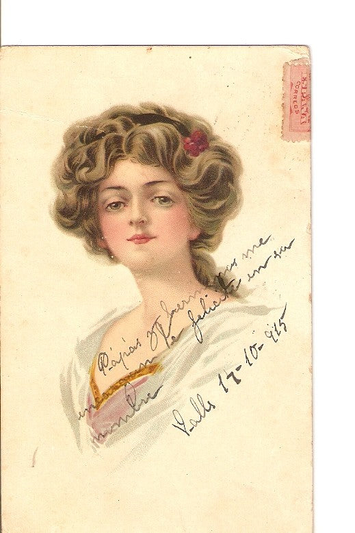 Postal 022809 : Retrato mujer