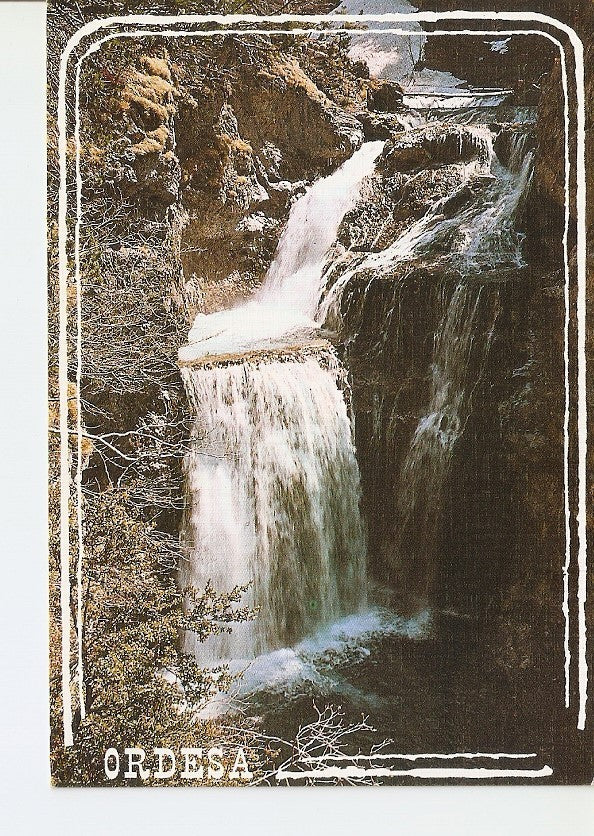 Postal 022831 : Cascada en el Rio Arazas, Parque Nacional de Ordesa (huesca)
