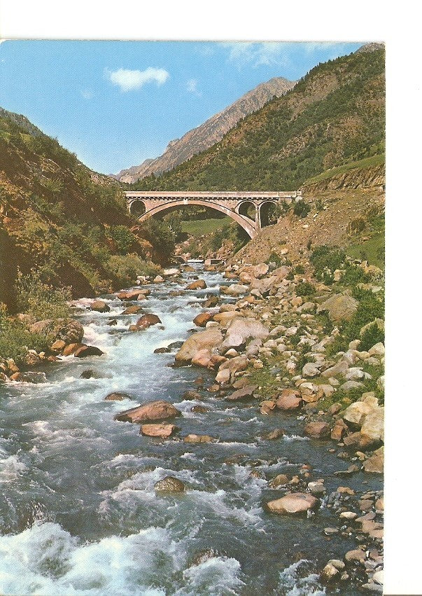 Postal 022837 : Puente de San Jaime y rio de Esera, Benasque (Pirineo Aragones)
