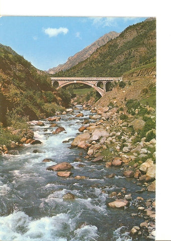 Postal 022837 : Puente de San Jaime y rio de Esera, Benasque (Pirineo Aragones)