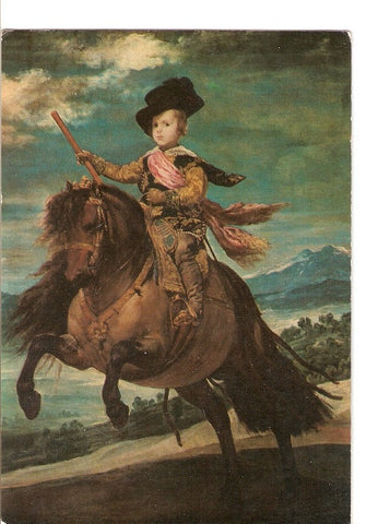 Postal 022869 : El Principe Baltasar Carlos a Caballo, Velazquez
