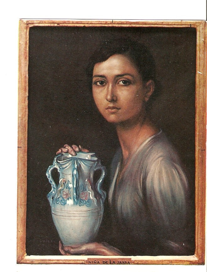 Postal 022877 : La Niña de la jarra, Museo Romero de Torres - Cordoba