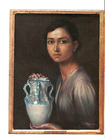 Postal 022877 : La Niña de la jarra, Museo Romero de Torres - Cordoba