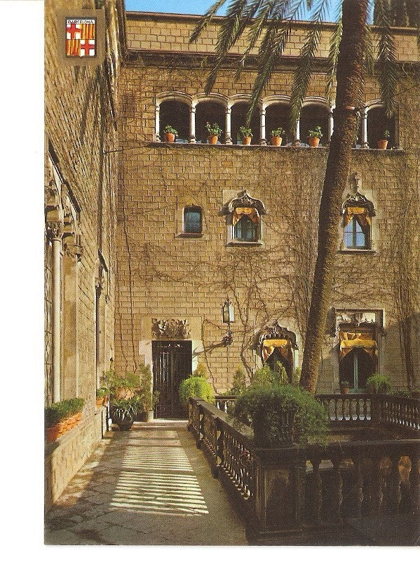 Postal 022928 : Patio de la Casa del Arcediano, Barri Gotic, Barcelona