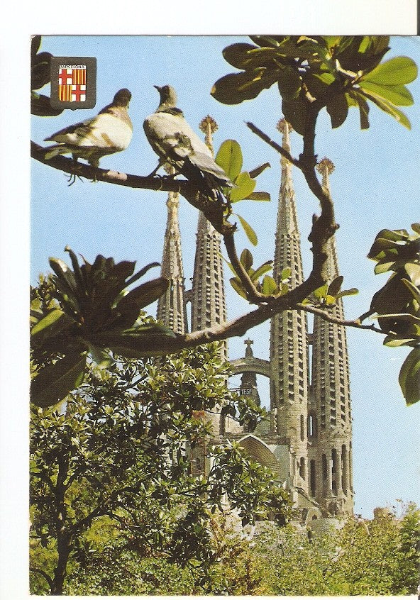 Postal 022929 : Templo de la Sagrada Familia, Barcelona