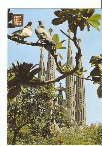 Postal 022929 : Templo de la Sagrada Familia, Barcelona