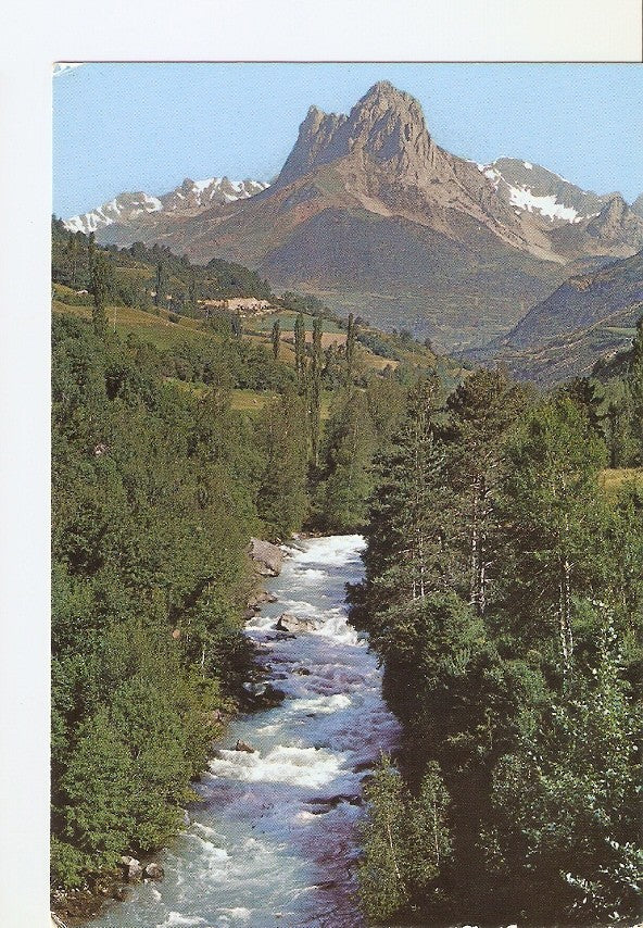 Postal 022950 : Peña Foratta y Rio Gallego, Sallent de Gallego