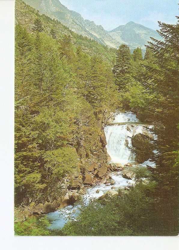 Postal 022955 : Rio Esera y cascada de San Ferrer, Benasque-Pirineo Aragnes, nº22