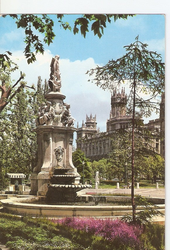 Postal 022957 : Fuente de las Conchas, Salon del Prado, Madrid