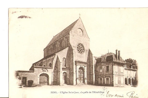 Postal 023066 : Leglise Saint-Jean, Chapelle de lHôtel-Dieu