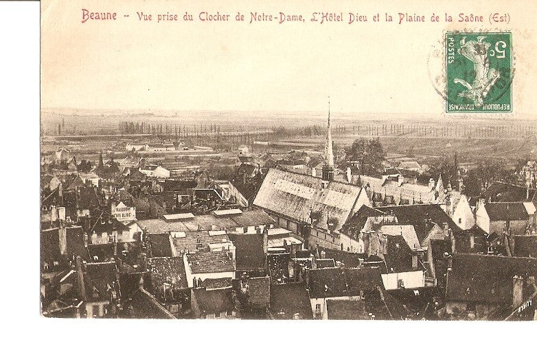 Postal 023098 : Beaune - Vue prise du Clother de Notre-Dame