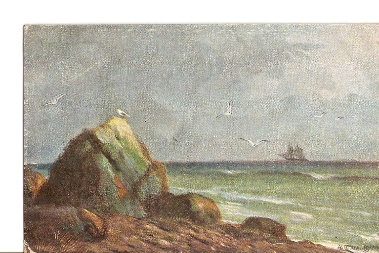 Postal 023118 : Pintura. Mar
