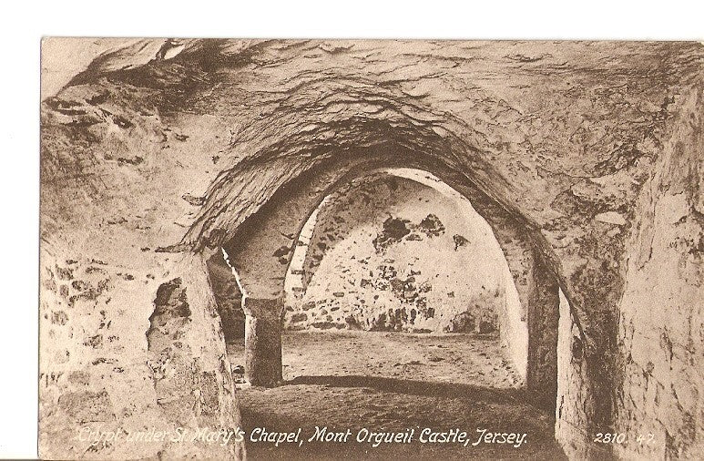 Postal 023151 : Crypt under St. Marys Chapel, Mont Orgueil Castle, Jersey