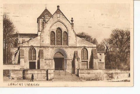 Postal 023157 : Chalons Marne, eglise St-Jean