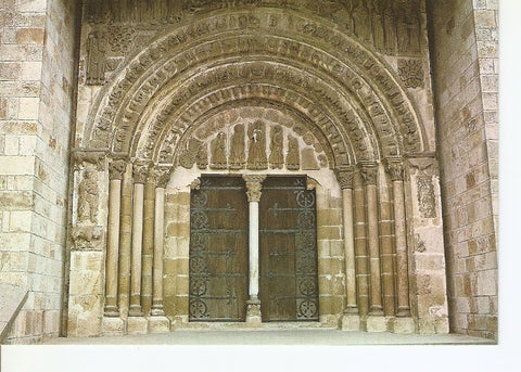 Postal 023198 : Monasterio de Leyre (Navarro), portico s. XI-XII, nº6
