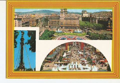 Postal 023217 : La Bandera, Barcelona, Made in Spain, buen estado general