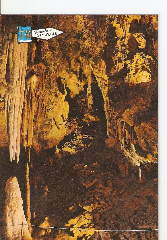 Postal 023318 : Recuerdo de Asturias, Cuevas de Arbedales