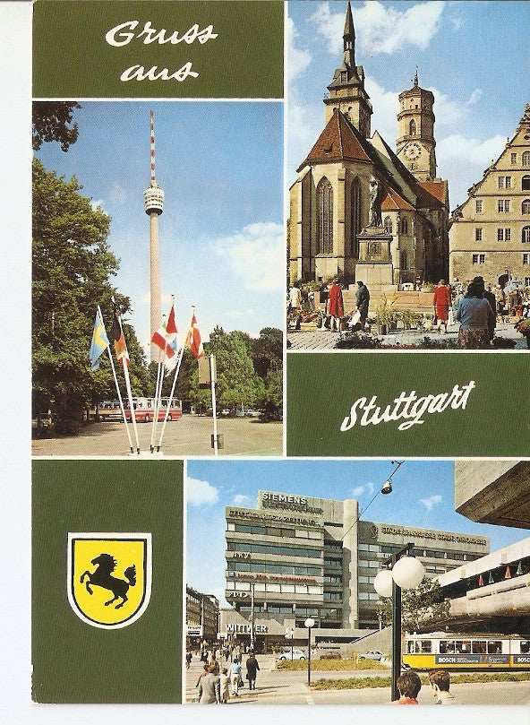 Postal 023319 : Stuttgart, Fernsehturm
