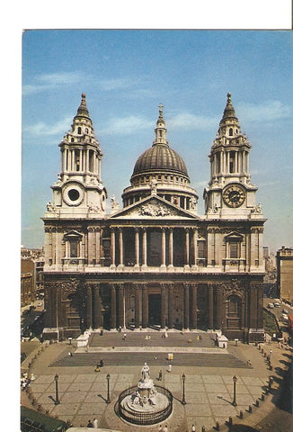 Postal 023353 : The West Front, St. Pauls cathedral London