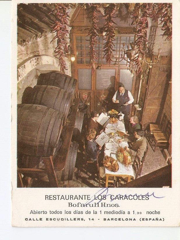 Postal 023379 : Restaurante los Caracoles - Barcelona