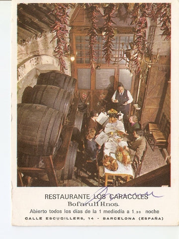 Postal 023379 : Restaurante los Caracoles - Barcelona