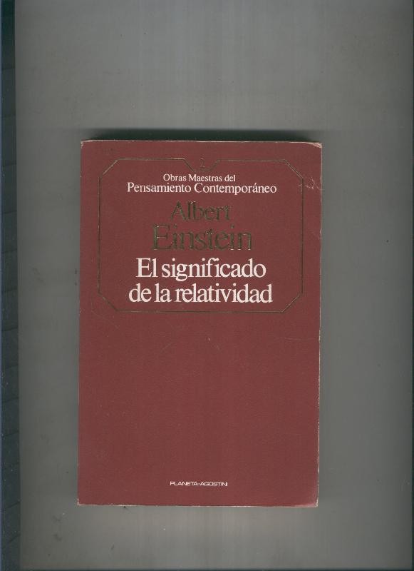 El significado de la relatividad