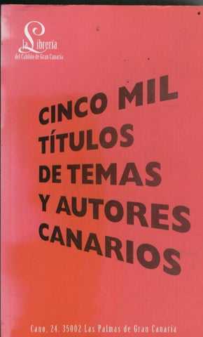 Cinco mil titulos de temas y autores canarios
