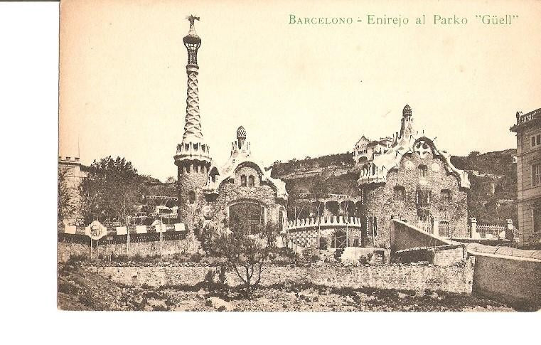 Postal 021265 : Enirejo al Parko Güel - Barcelona