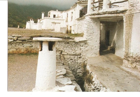Postal 022647 : Las Alpujarras (Granada), detalles de Terraos y chimeneas