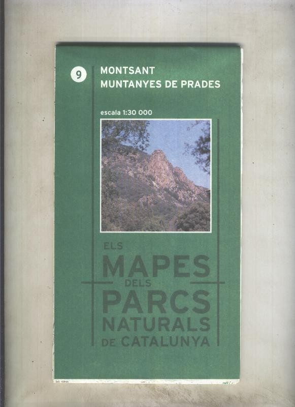 Els mapes dels parcs naturals de catalunya numero 09: Montsant, Muntanyes de Prades
