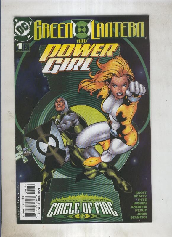 Grenn lantern and power girl numero 1