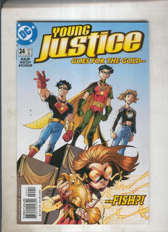 Young justice numero 024 goes for the gold fish ¿?