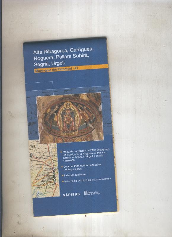 Mapa guia del Patrimoni 21:ALta Ribagorça, Garrigues,Noguera,