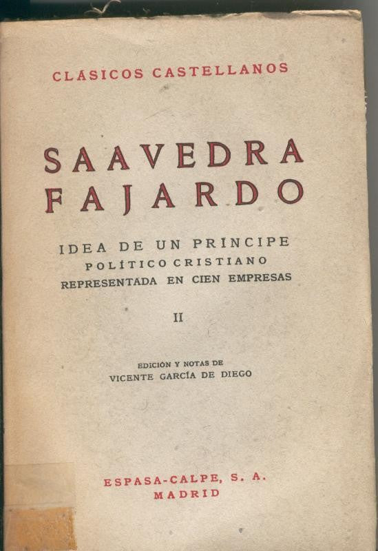 Idea de un principe politico Cristiano Tomo II