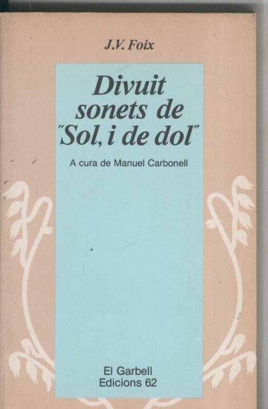 Divuit sonets de Sol i de dol