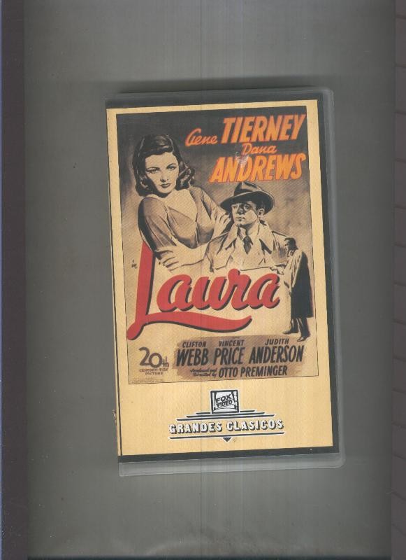 Video VHS: Grandes Clasicos: Laura con Gene Tierney y Dana Andrews